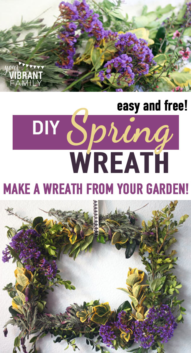 Don't you love the look of a fresh spring wreath on your front door? But did you know that you can make your own fresh spring door wreath--for basically FREE. That’s right! No more super-expensive pre-made fresh wreaths or cheesy fake flower ones. Make your own for cheap!! In fact, they’re so easy that you’ll want to make several of these wreaths to brighten your home! Check out this simple, four-step tutorial with everything you’ll need!