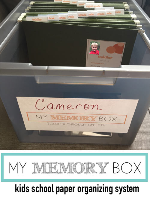 The easiest way to create a beautiful school memory box for your child. Keep all their school memorabilia in one place with the My Memory Box system.
